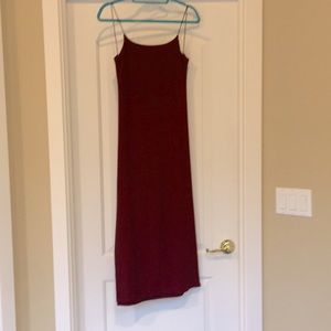 Verhay Deep Red Backless Dress